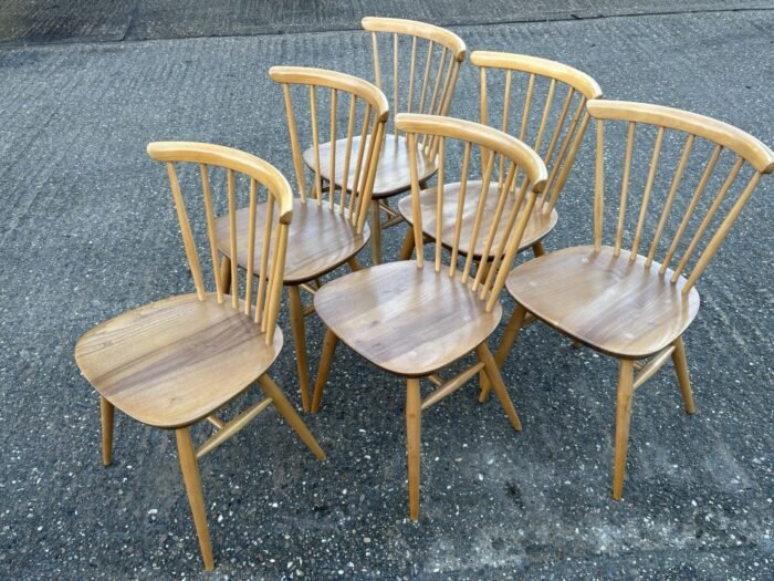 SUPERB RETRO ERCOL 449 DINING CHAIR - Image 5