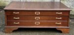 Rare Large Arts & Crafts Oak Plan Chest Coffee Table - Image 2