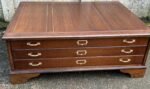 Rare Large Arts & Crafts Oak Plan Chest Coffee Table - Image 5