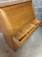 Very Clean Modern Ercol Writing Bureau Desk Cabinet - Image 4