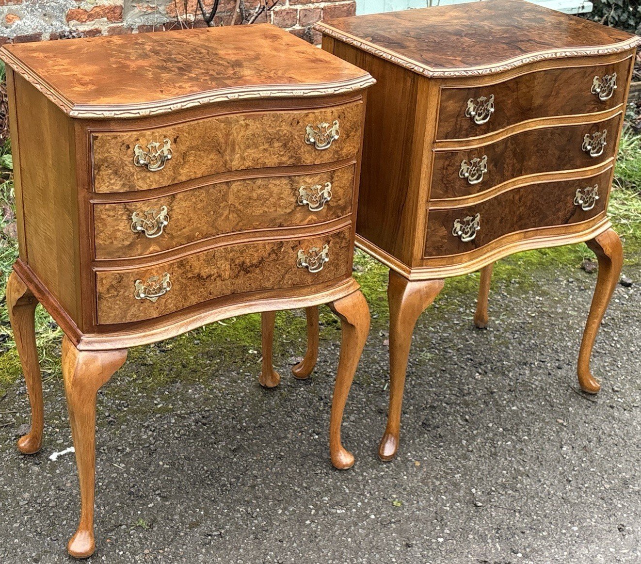 s-l1600-542.jpg Superb Pair of Harlequin Art Deco Walnut Bedside Chests - Image 1