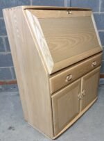 Fine Modern Ercol Writing Bureau Desk Cabinet - Image 5