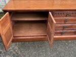 SUPERB SOLID OAK OLD CHARM LOW MEDIA SIDEBOARD - Image 5