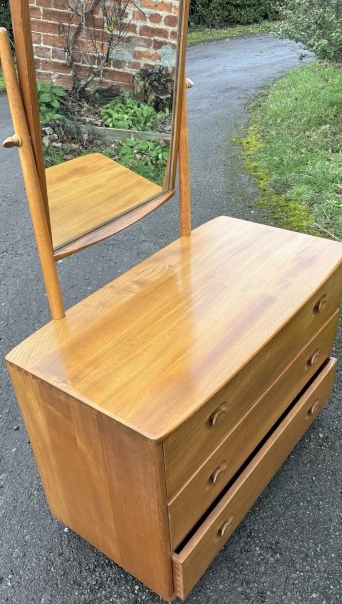 SUPERB RETRO ERCOL DRESSING TABLE CHEST - Image 3