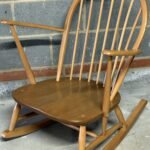 FINE RETRO ERCOL GRANDFATHER ROCKING ARMCHAIR