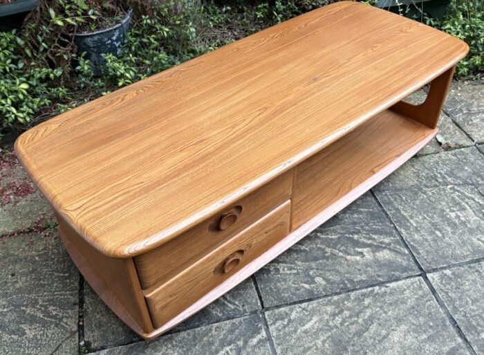 FINE MODERN ERCOL TV CABINET MINERVA COFFEE TABLE - Image 4