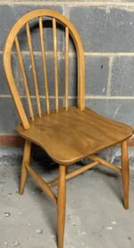 SET OF 4 SMALL RETRO ERCOL DINING CHAIRS - Image 2