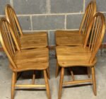 SET OF 4 SMALL RETRO ERCOL DINING CHAIRS - Image 5