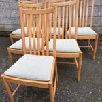 GOOD MODERN SET OF 6 ERCOL PENN DINING CHAIRS
