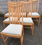 GOOD MODERN SET OF 6 ERCOL PENN DINING CHAIRS