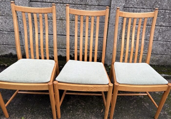 GOOD MODERN SET OF 6 ERCOL PENN DINING CHAIRS - Image 3