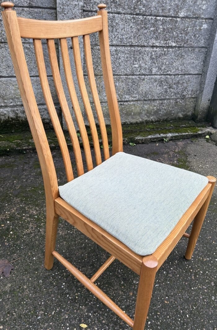 GOOD MODERN SET OF 6 ERCOL PENN DINING CHAIRS - Image 5