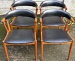RARE SET OF DANISH JONAS ANDERSEN TEAK DINING CHAIRS - Image 2