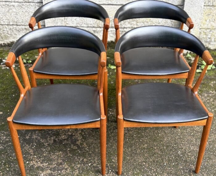 RARE SET OF DANISH JONAS ANDERSEN TEAK DINING CHAIRS - Image 2