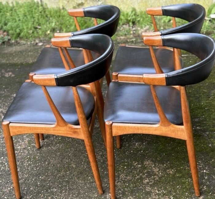 RARE SET OF DANISH JONAS ANDERSEN TEAK DINING CHAIRS - Image 3
