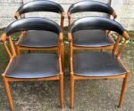 RARE SET OF DANISH JONAS ANDERSEN TEAK DINING CHAIRS - Image 4
