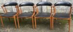 RARE SET OF DANISH JONAS ANDERSEN TEAK DINING CHAIRS - Image 5