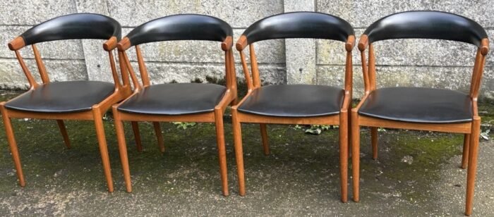 RARE SET OF DANISH JONAS ANDERSEN TEAK DINING CHAIRS - Image 5