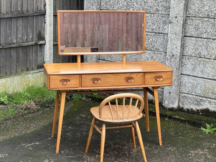 SUPERB RETRO ERCOL DRESSING TABLE EARLY 1960s - Image 4