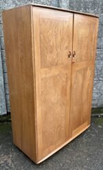 Very Rare Retro Ercol Fitted 2 Door Wardrobe Compactum Solid Elm Early 1960s - Image 4
