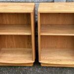FINE PAIR OF ERCOL BEDSIDE CABINETS STANDS