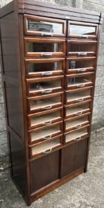 Rare Oak 16 Drawer Haberdashery Shop Cabinet - Image 2