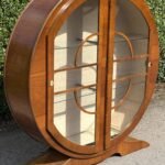 SUPERB WALNUT ART DECO 2 DOOR DISPLAY CABINET AMAZING VENEERS WE DELIVER | eBay UK