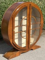 SUPERB WALNUT ART DECO 2 DOOR DISPLAY CABINET AMAZING VENEERS WE DELIVER | eBay UK