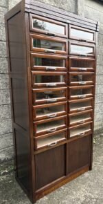 Rare Oak 16 Drawer Haberdashery Shop Cabinet - Image 4