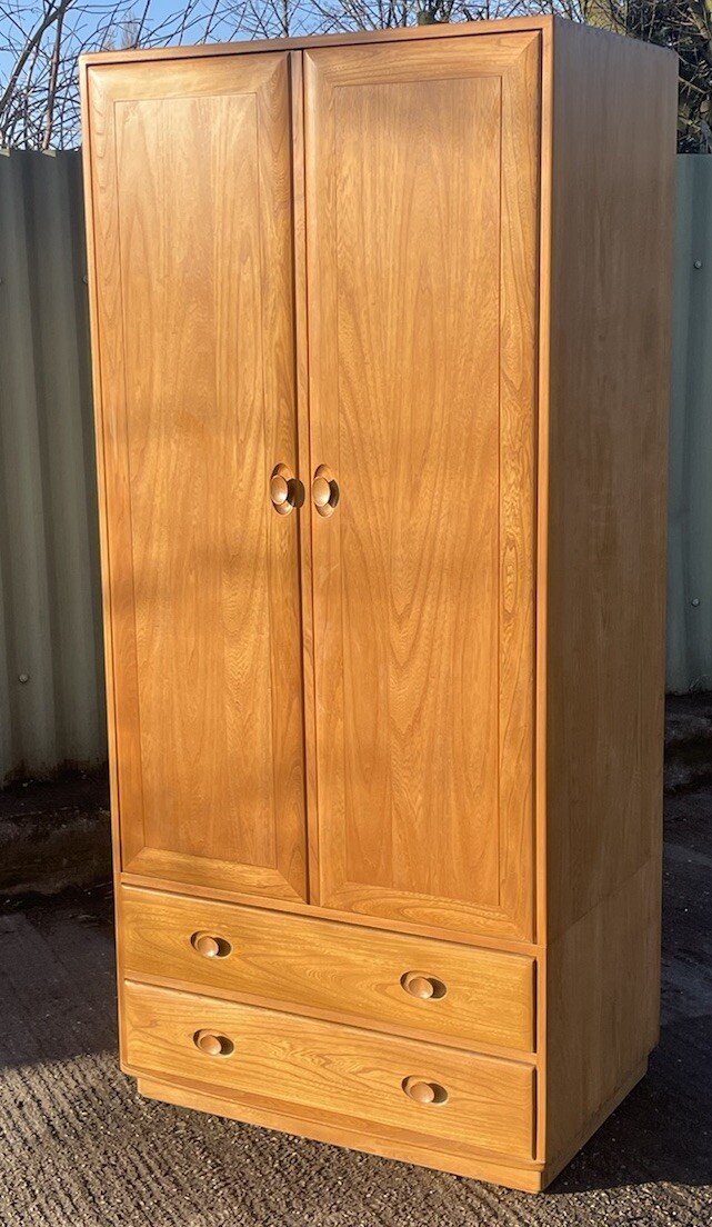 s-l1600-727.jpg Very Rare Large Modern Ercol 2 Door Wardrobe - Image 1