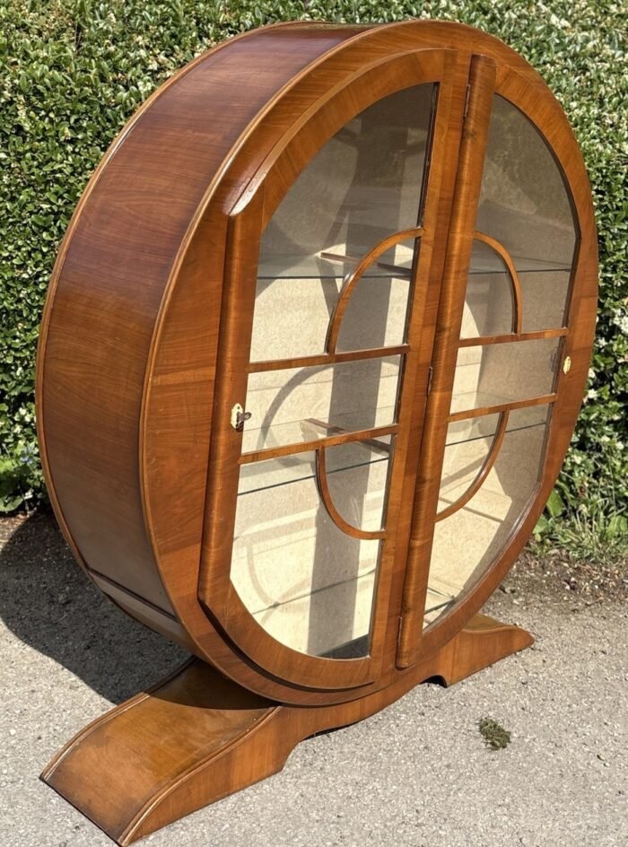 SUPERB WALNUT ART DECO 2 DOOR DISPLAY CABINET AMAZING VENEERS WE DELIVER | eBay UK - Image 2