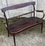 Rare Antique Thonet Bentwood 2 Seater Bench & Two Armchairs Early 20th Century - Image 2