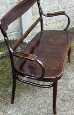 Rare Antique Thonet Bentwood 2 Seater Bench & Two Armchairs Early 20th Century - Image 3