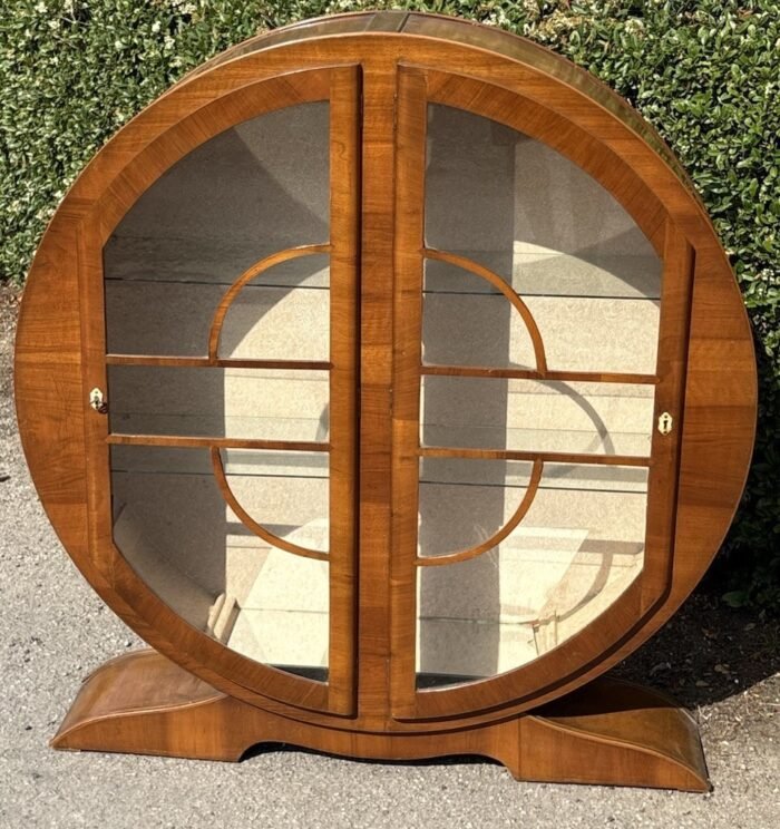SUPERB WALNUT ART DECO 2 DOOR DISPLAY CABINET AMAZING VENEERS WE DELIVER | eBay UK - Image 3