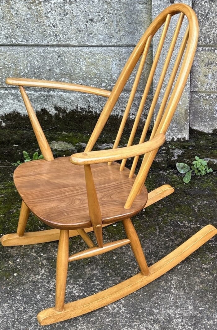 Rare Ercol Quaker Rocking Armchair Vintage Retro Chair - Image 2