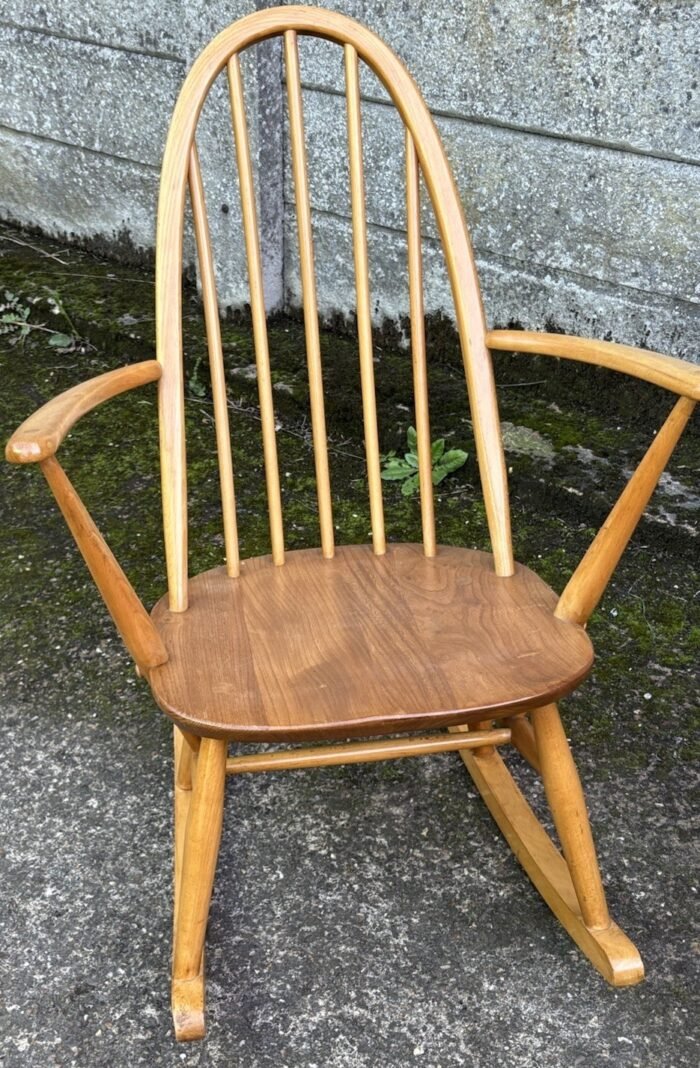 Rare Ercol Quaker Rocking Armchair Vintage Retro Chair - Image 3