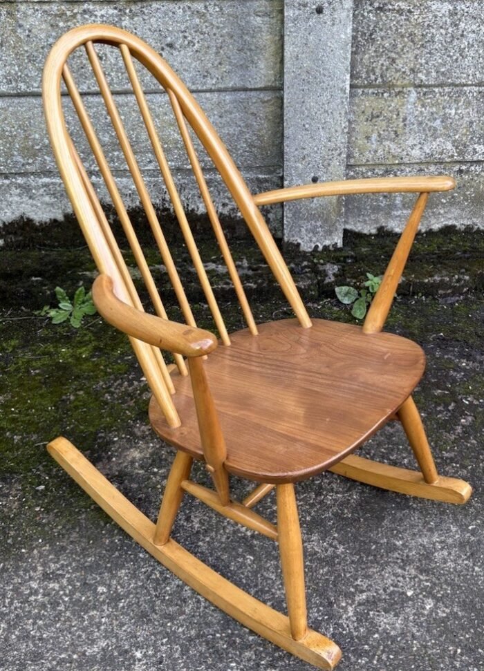 Rare Ercol Quaker Rocking Armchair Vintage Retro Chair - Image 5