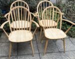 Modern Ercol Armchair Solid Ash & Beech