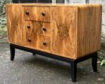 Rare Art Deco Walnut Sideboard Stunning Veneers