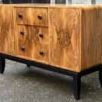 Rare Art Deco Walnut Sideboard Stunning Veneers