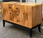 Rare Art Deco Walnut Sideboard Stunning Veneers - Image 3