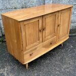 Early Retro Ercol Three Door Sideboard Rare Size