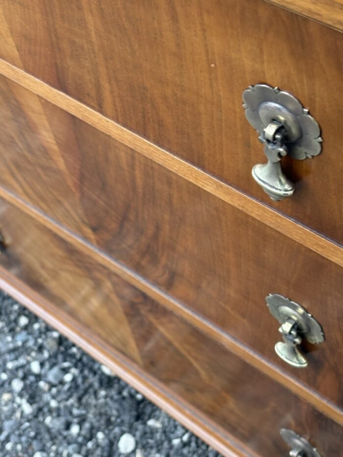 Rare Waring & Gillows Art Deco Walnut Chest of Drawers - Image 3