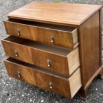 Rare Waring & Gillows Art Deco Walnut Chest of Drawers - Image 4