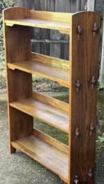 Antique Arts & Crafts Solid Oak Bookcase - Image 3