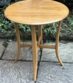 Modern Ercol Lamp Table Solid Ash Circular Coffee Table