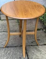 Modern Ercol Lamp Table Solid Ash Circular Coffee Table - Image 4