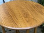 Modern Ercol Lamp Table Solid Ash Circular Coffee Table - Image 5