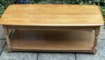 Modern Rare Ercol Coffee Table Solid Ash