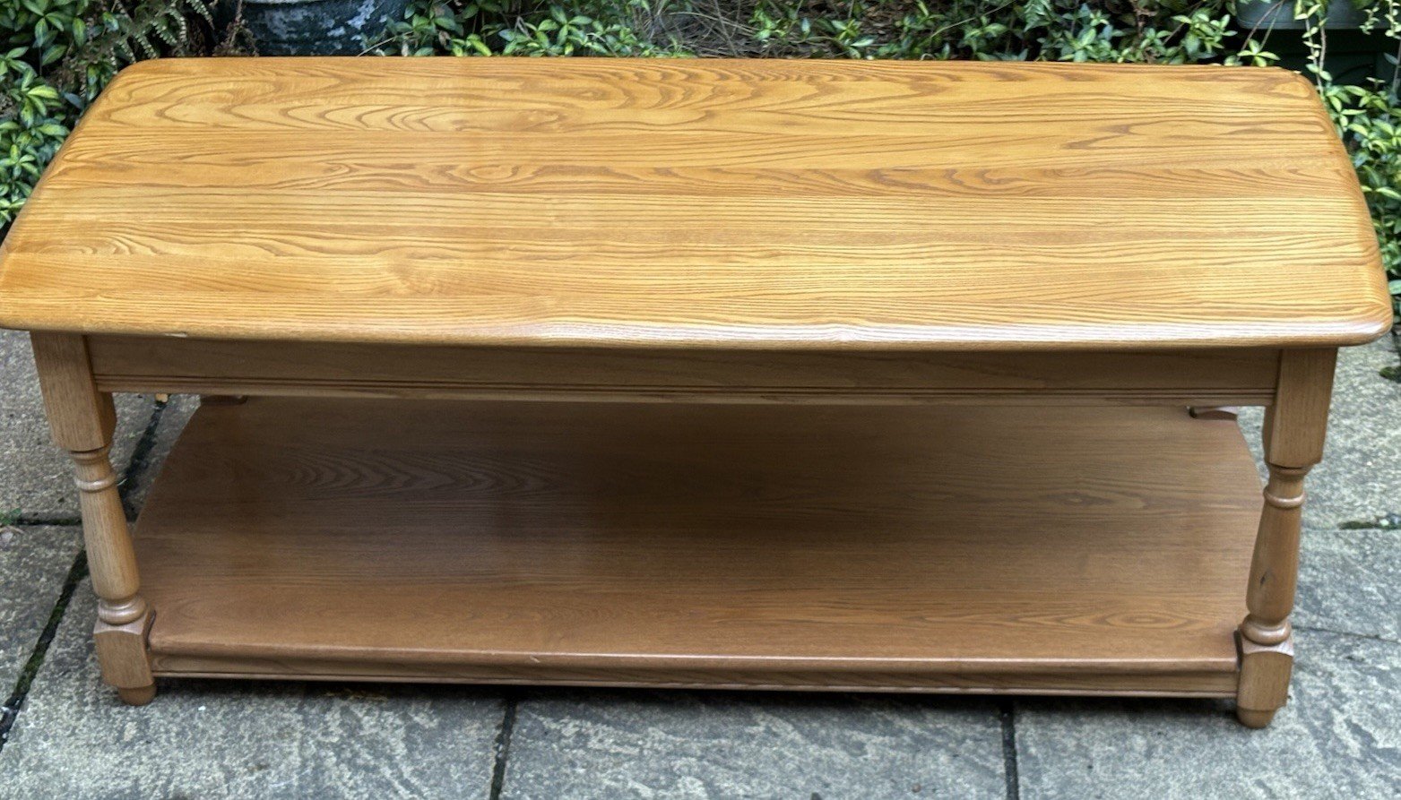 s-l1600-799.jpg Modern Rare Ercol Coffee Table Solid Ash - Image 1